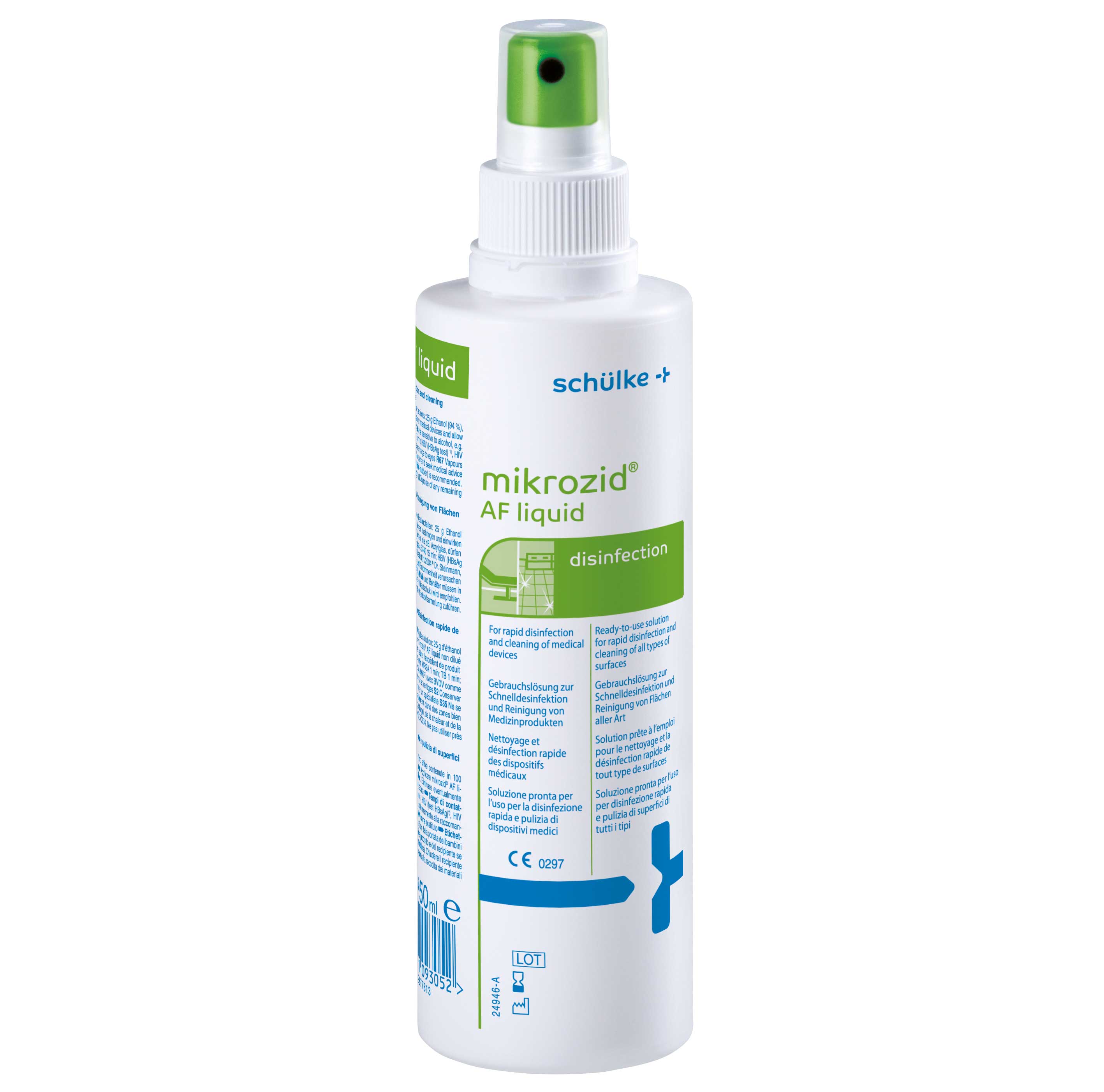 Schülke mikrozid AF liquid Sprühflasche 250 ml