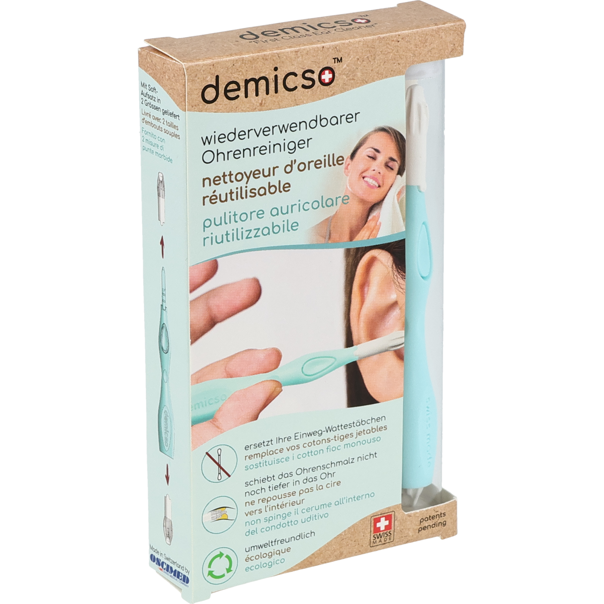 Demicso, un nettoyant auriculaire réutilisable