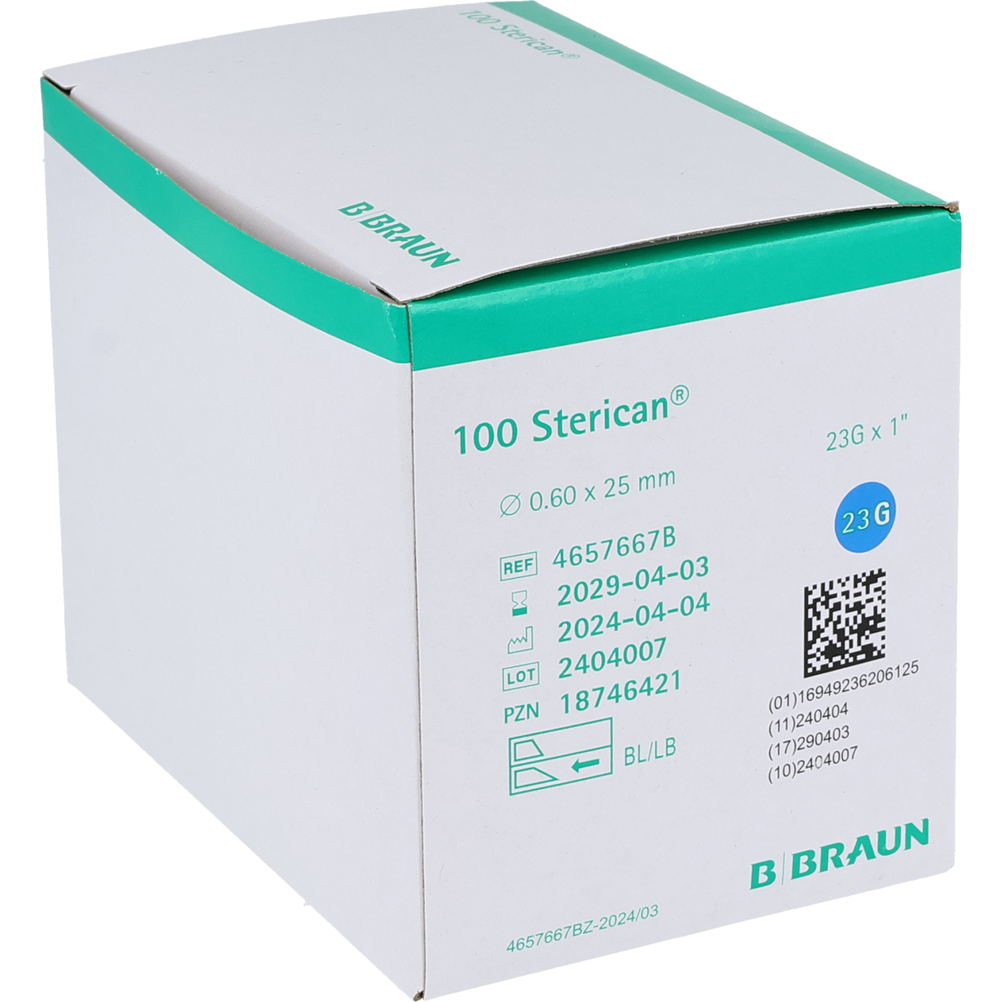 BBraun Sterican Aiguilles à usage unique
