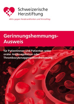 Antikoagulantienausweis für Patienten (deutsch)