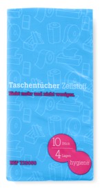 Taschentücher Weiss aus 100% Zellstoff. 4-lagig