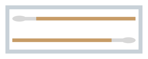 MediSet Wattestäbchen aus Holz Kopf klein steril