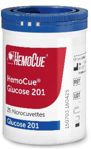 HemoCue Microcuvettes à glucose 201/201+/201 DM