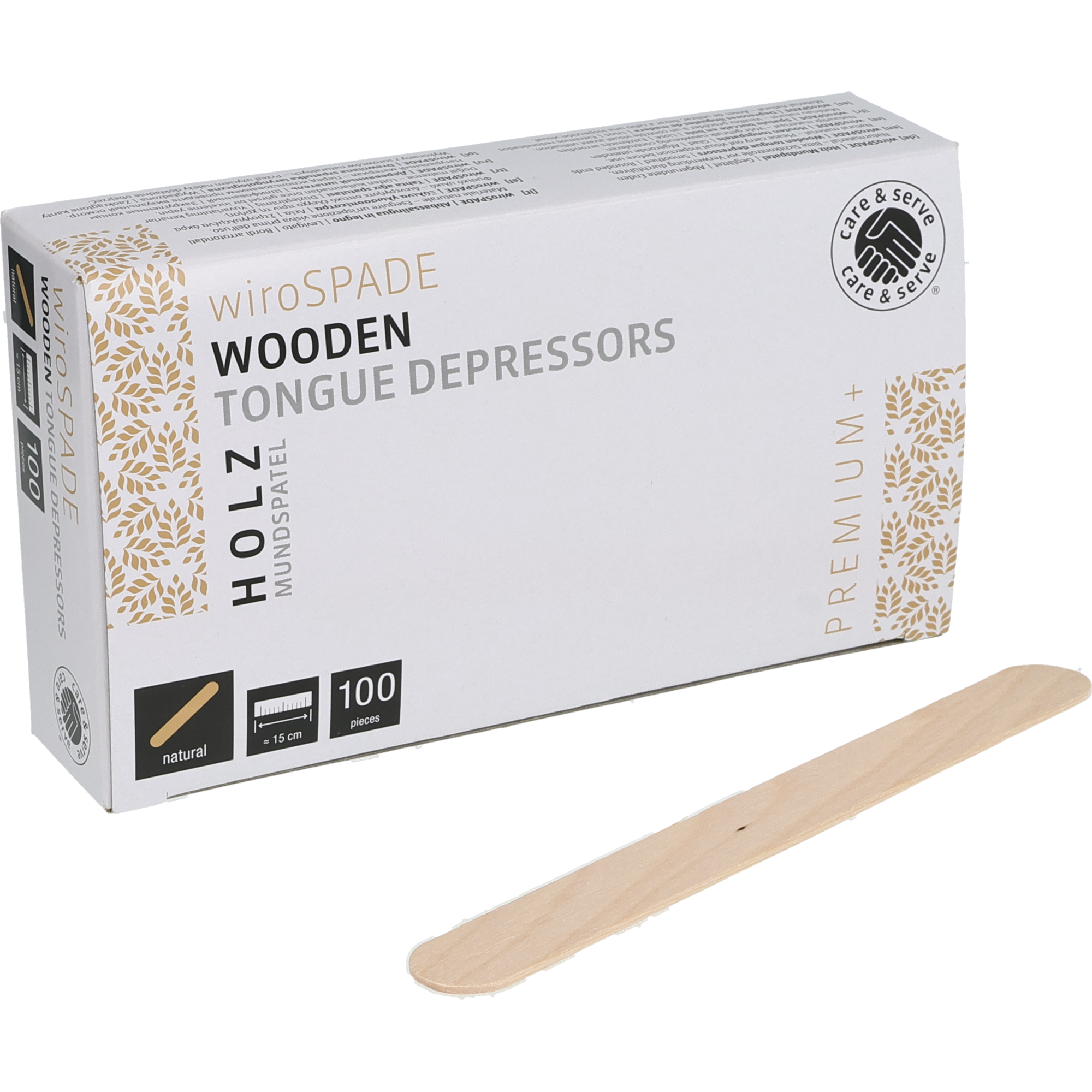 WIROS Holzmundspatel premium + splitterfrei unsteril