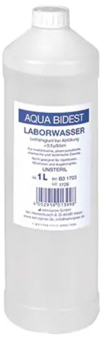 Aqua Dest Eau de laboratoire 1'000 ml