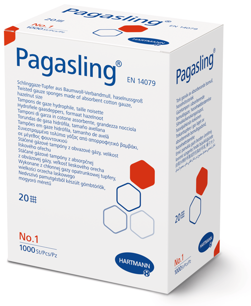 Pagasling Schlinggazetupfer unsteril Grösse 1
