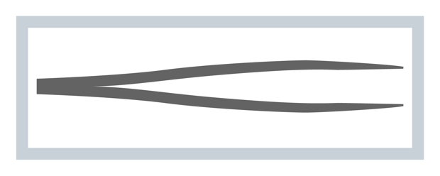 MediSet Anatomische Pinzette 12.5 cm grau