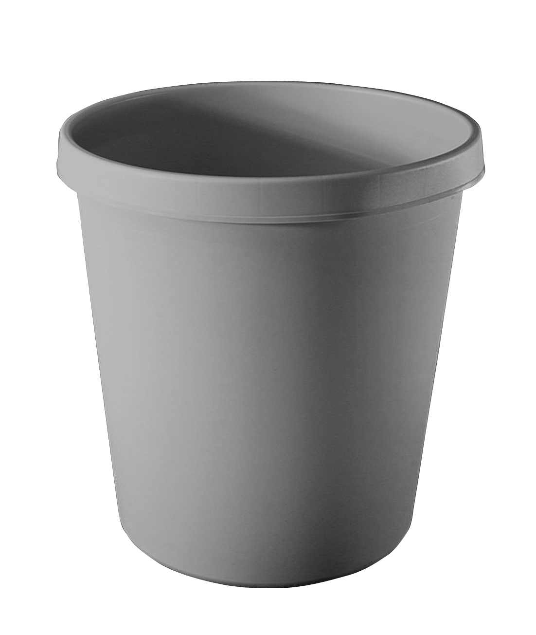 Papierkorb aus Kunststoff hellgrau