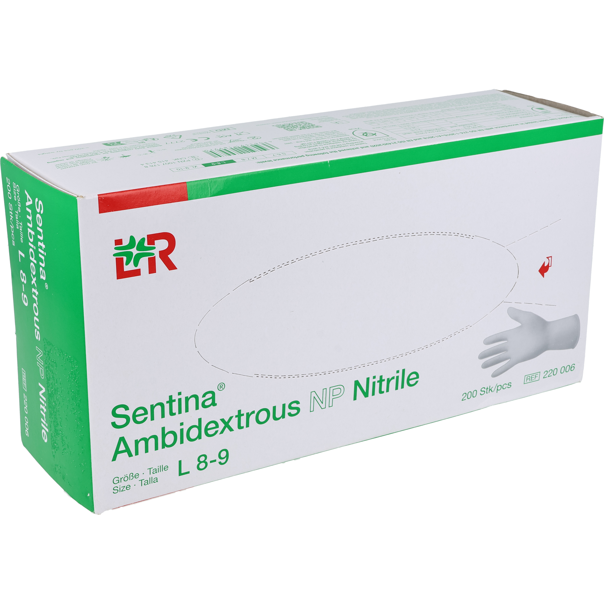 Lohmann & Rauscher Sentina Ambidextrous NP Nitril Handschuh Lohmann & Rauscher Sentina Ambidextrous NP Nitril Handschuh