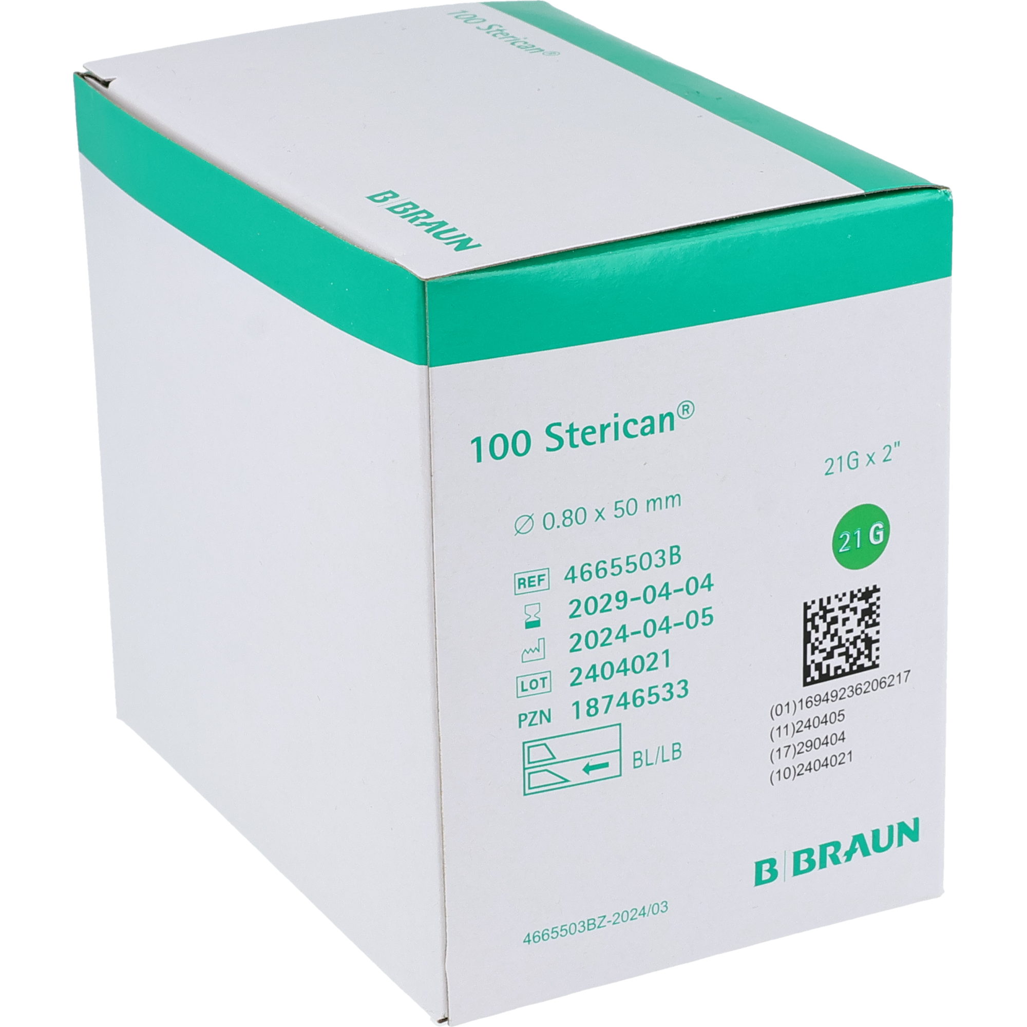 BBraun Sterican Tailles spéciales
