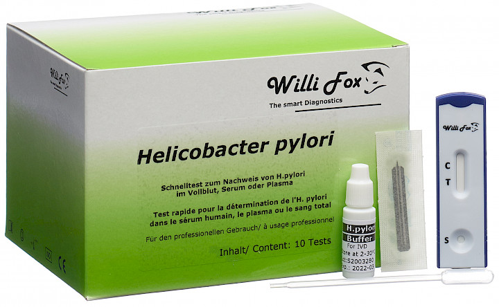 WILLI FOX Helicobacter pylori Blut Test