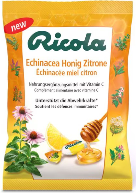 Ricola Bonbons Miel d'échinacée Citron 75 g