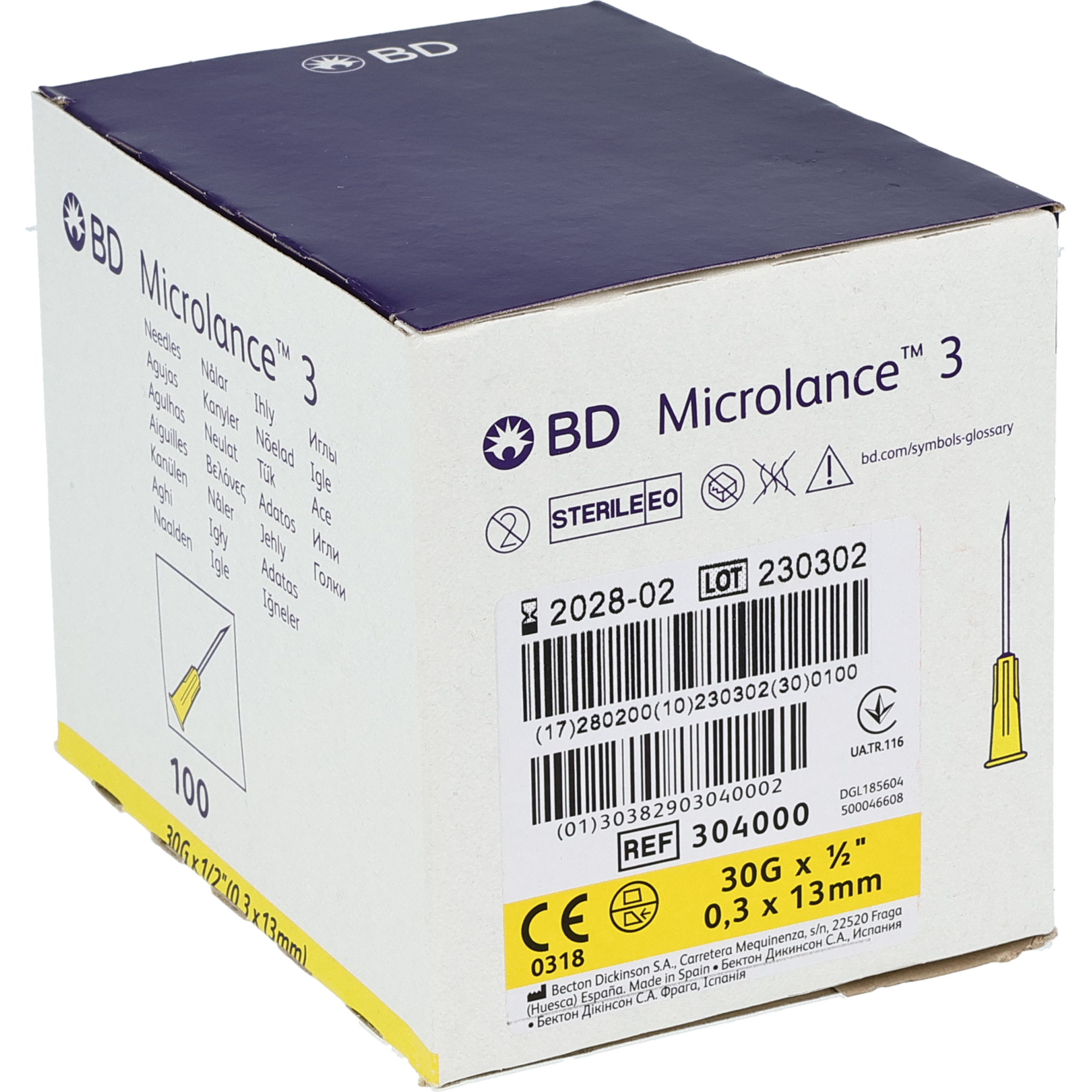 BD Microlance 3 Einmalkanülen Sondergröße gelb