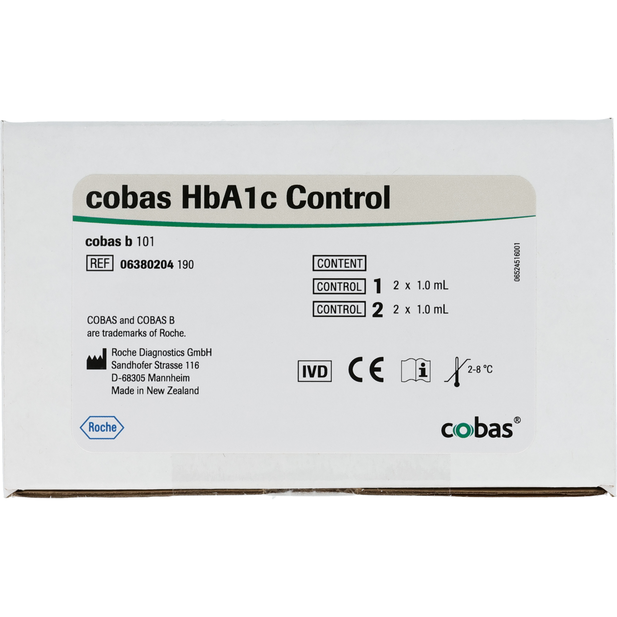Cobas b 101 HbA1c Kontrolle