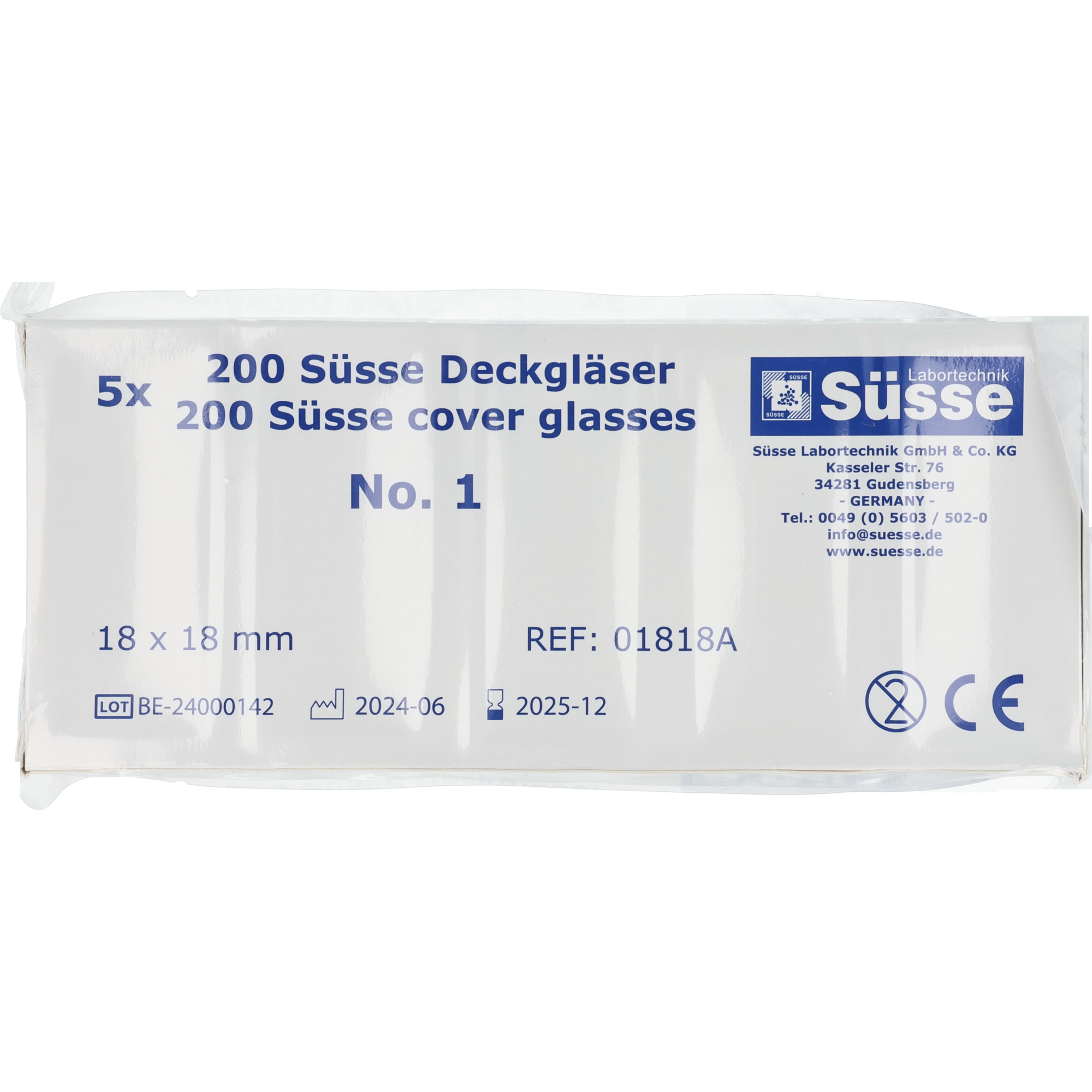 Deckgläser ungeeicht (Neue Packungsgrösse)