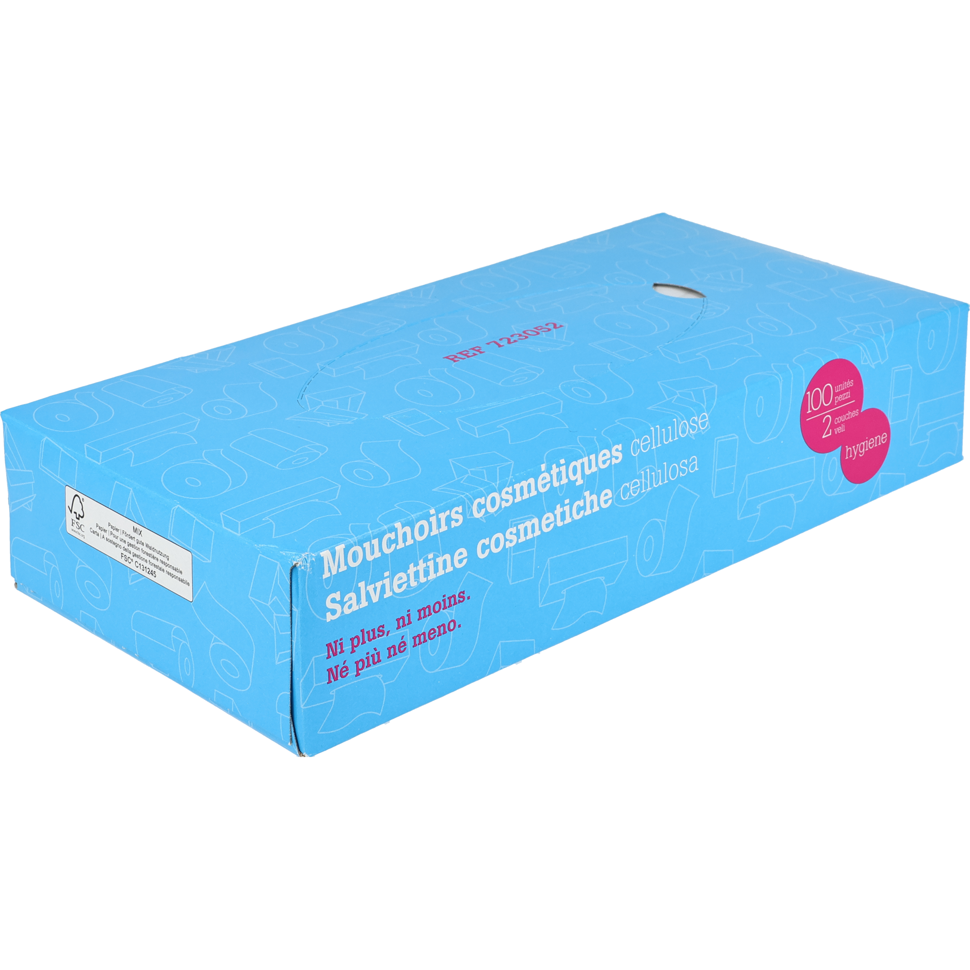 Serviettes cosmétiques Boîte, blanche