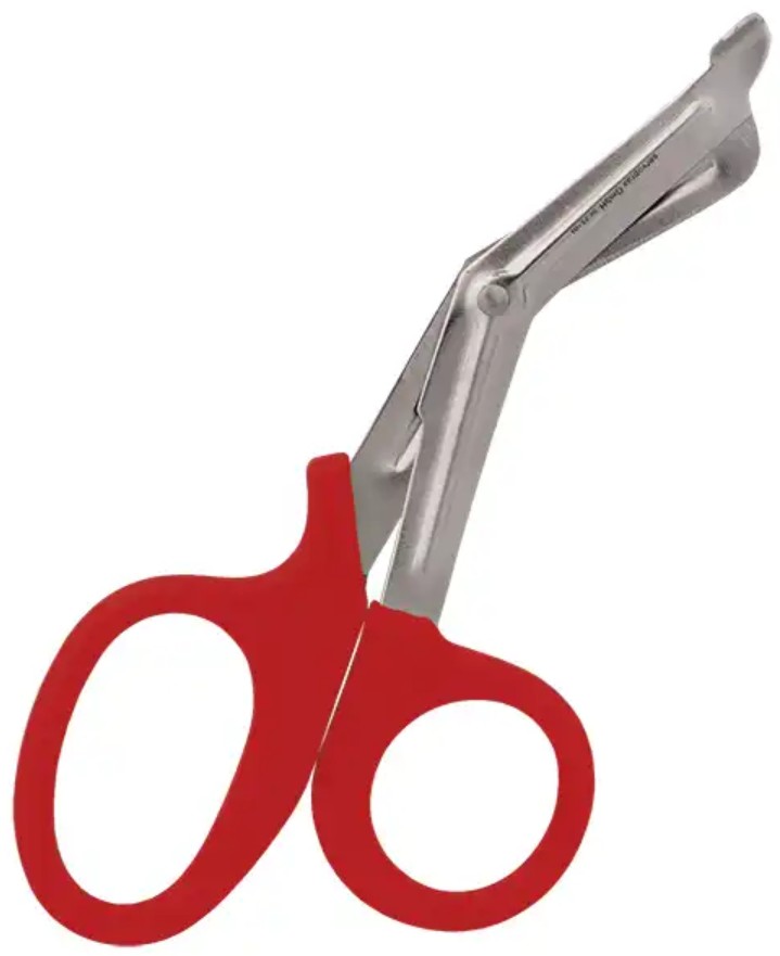 Universalschere Kunststoffgriffe, rot