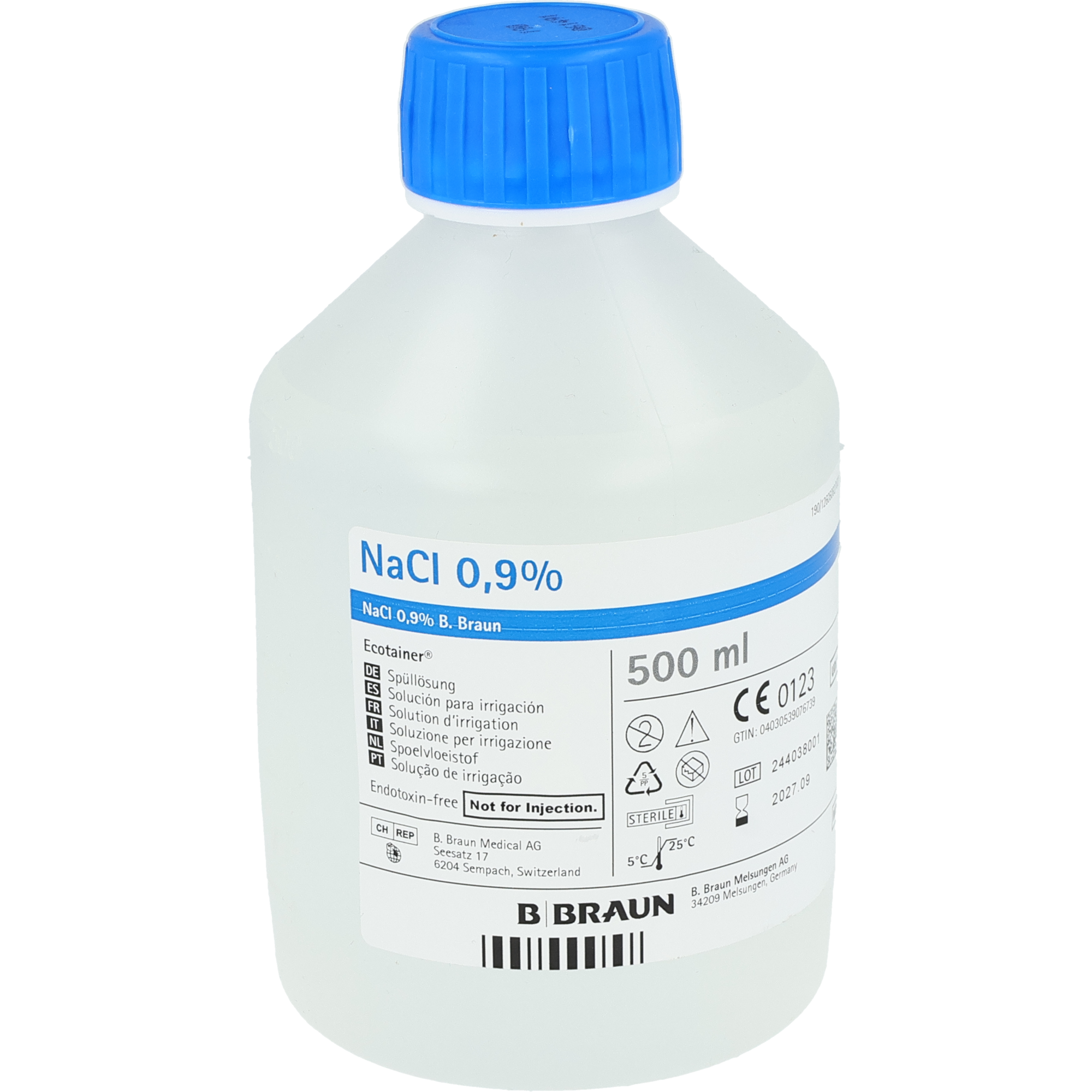 BBraun NaCl 0,9% Ecotainer Solutions de rinçage