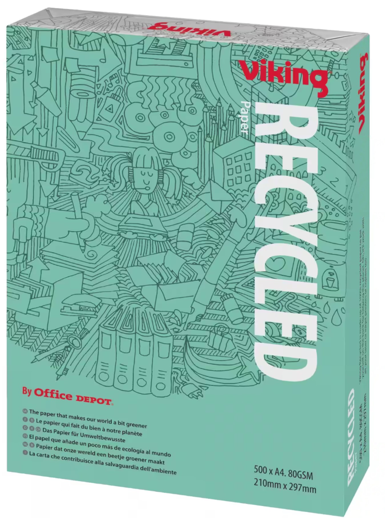 DIN A4 Druckerpapier Recycelt 100%