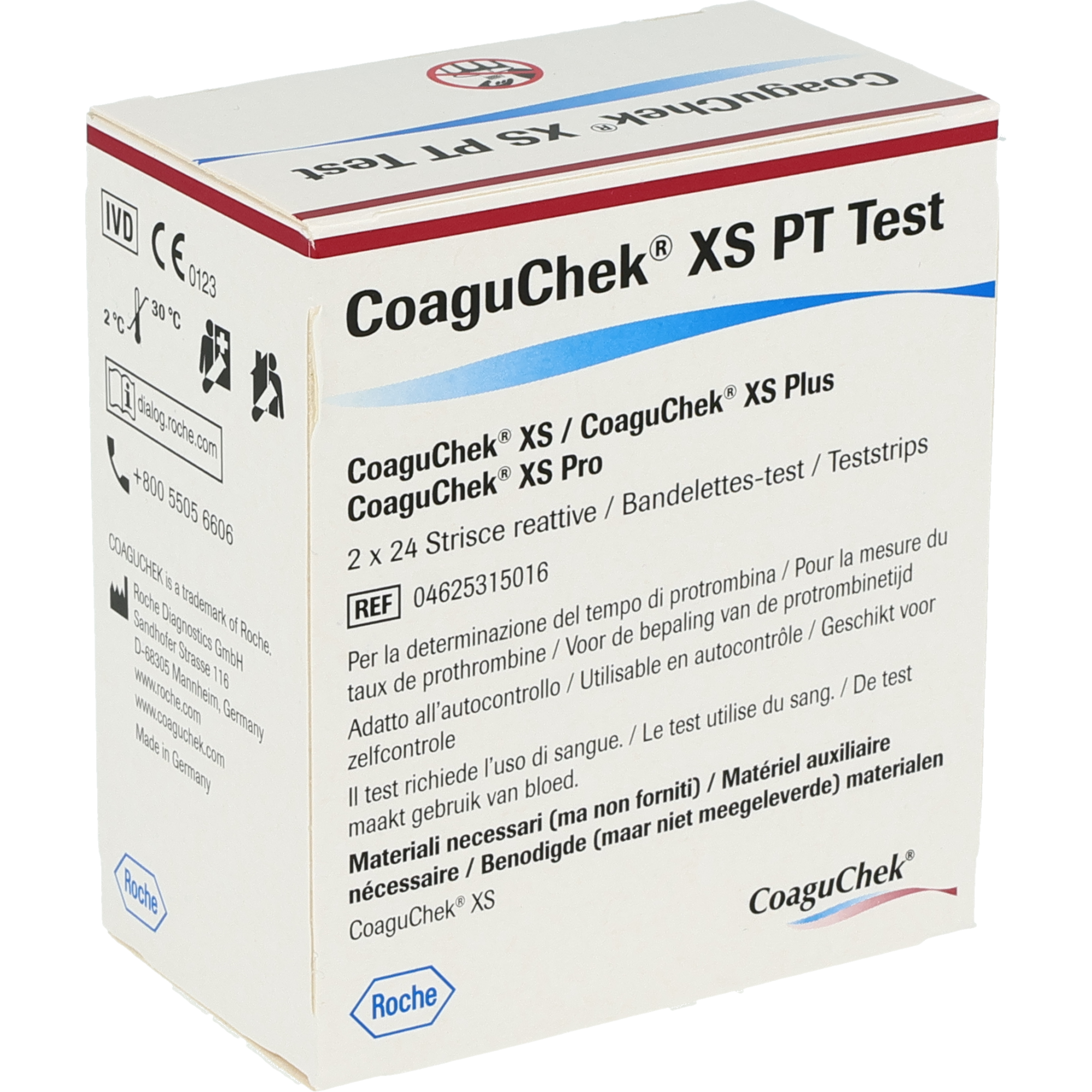 Roche CoaguChek XS PT Plus bandelettes
