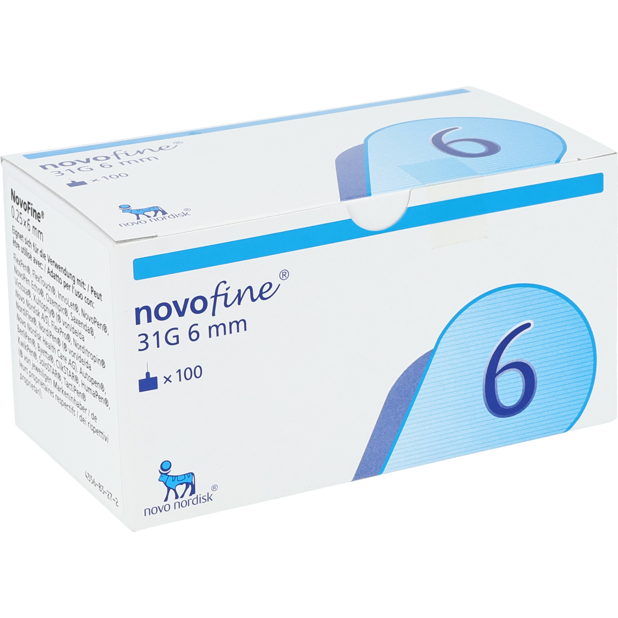 NovoFine - Canules de perfusion bleues