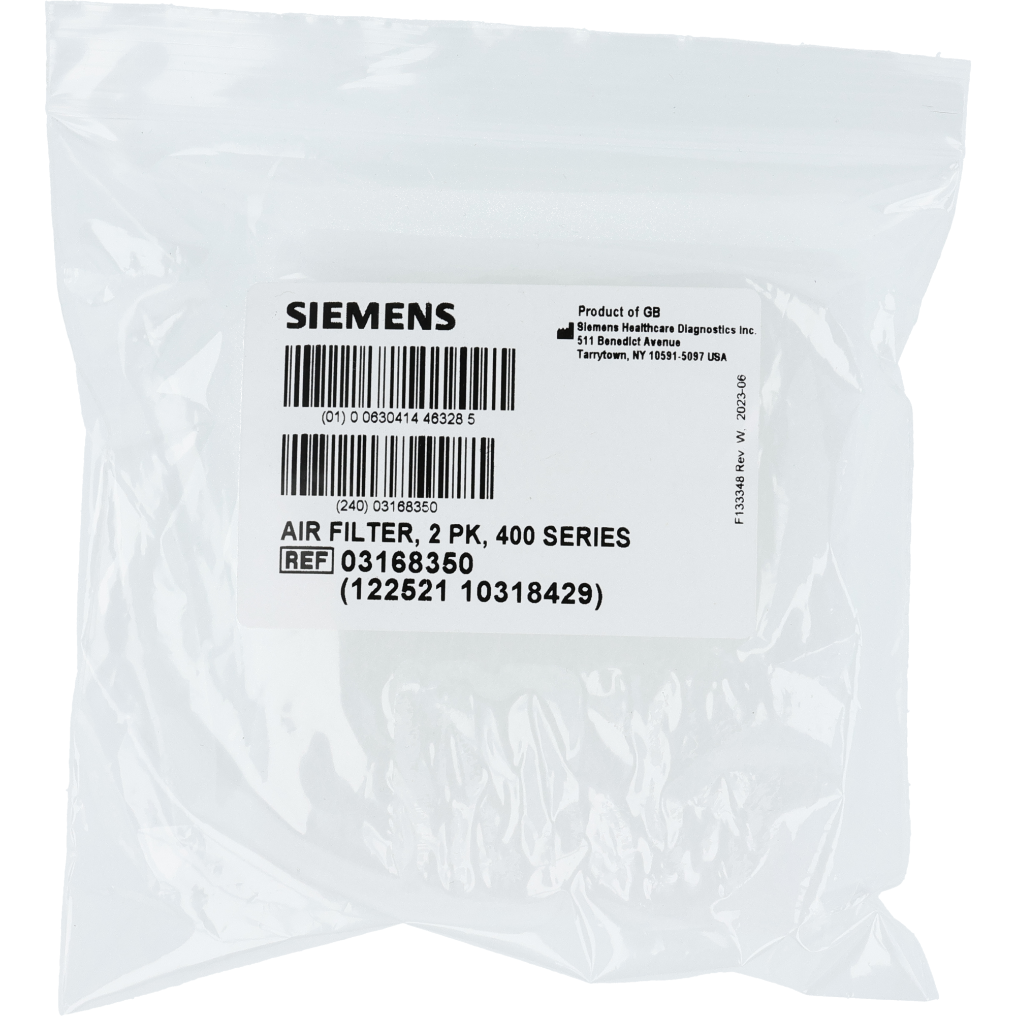 Siemens DCA Systems Vantage Luftfilter