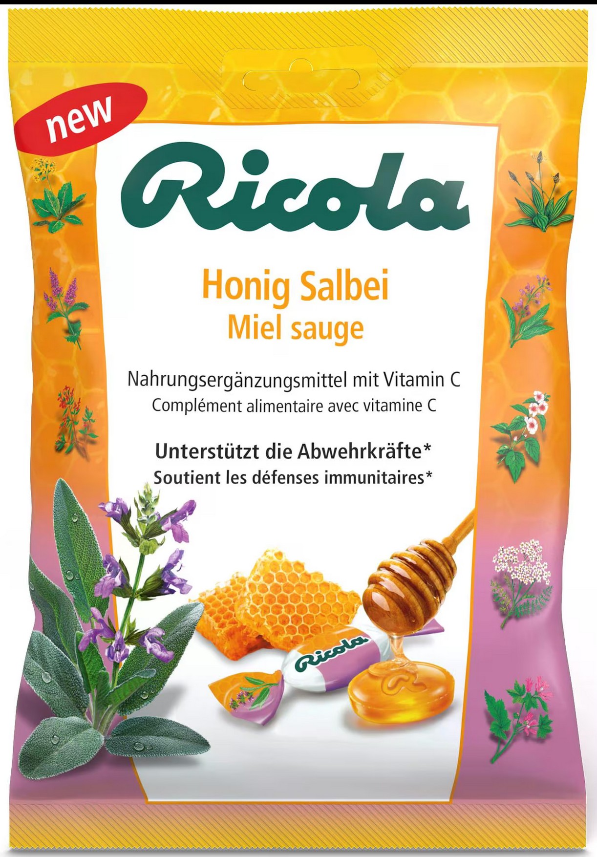 Ricola Bonbons Miel Sauge 75 g