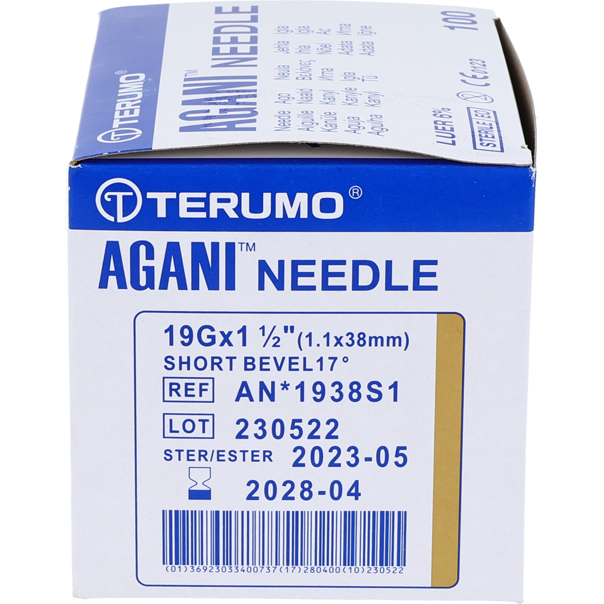 Terumo Agani Canule à usage unique ivoire