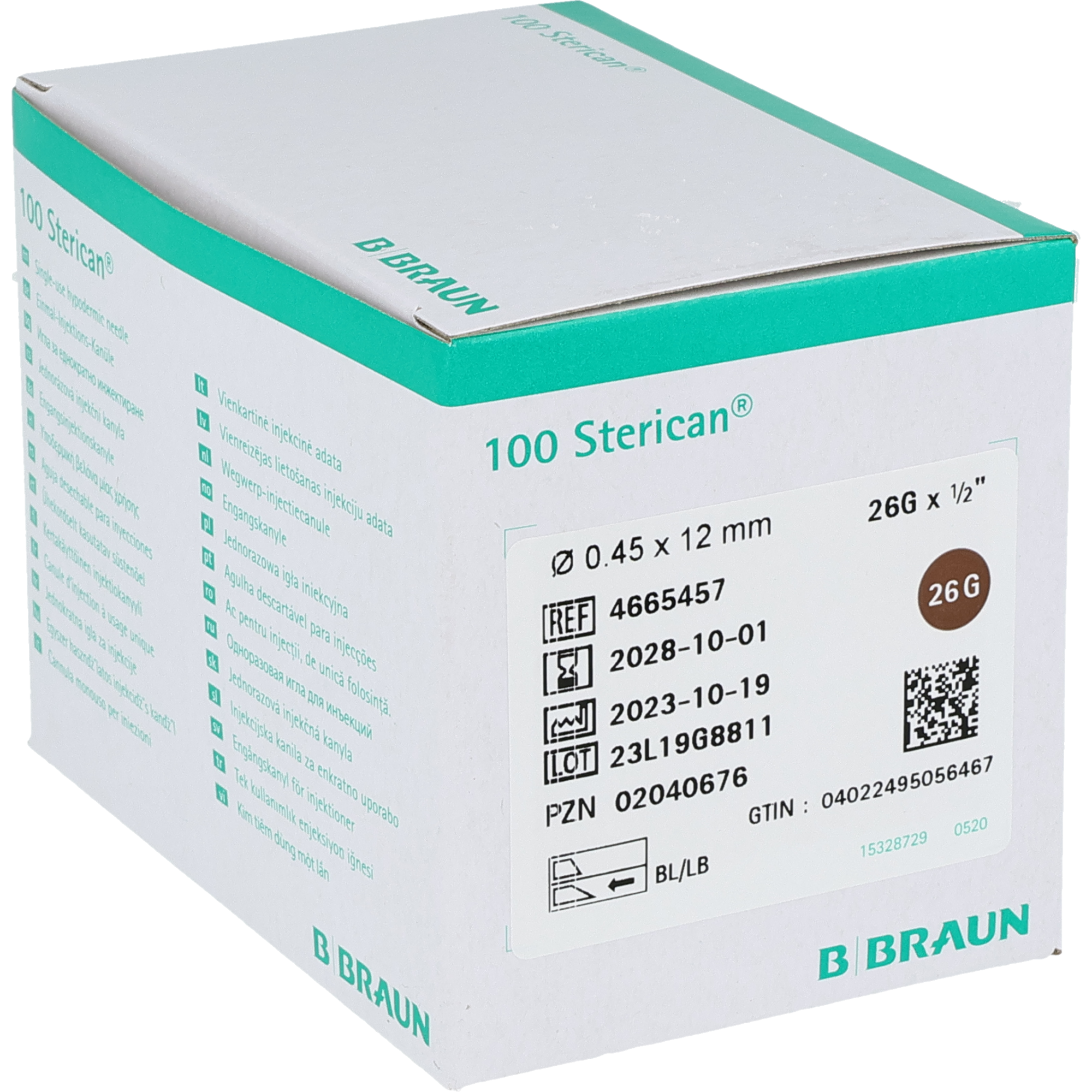 BBraun Sterican Tailles spéciales