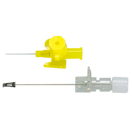 BBraun Vasofix Safety PUR Aiguille brune (G24) jaune