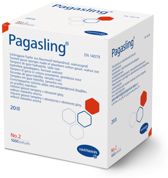 Pagasling Schlinggazetupfer unsteril Grösse 2