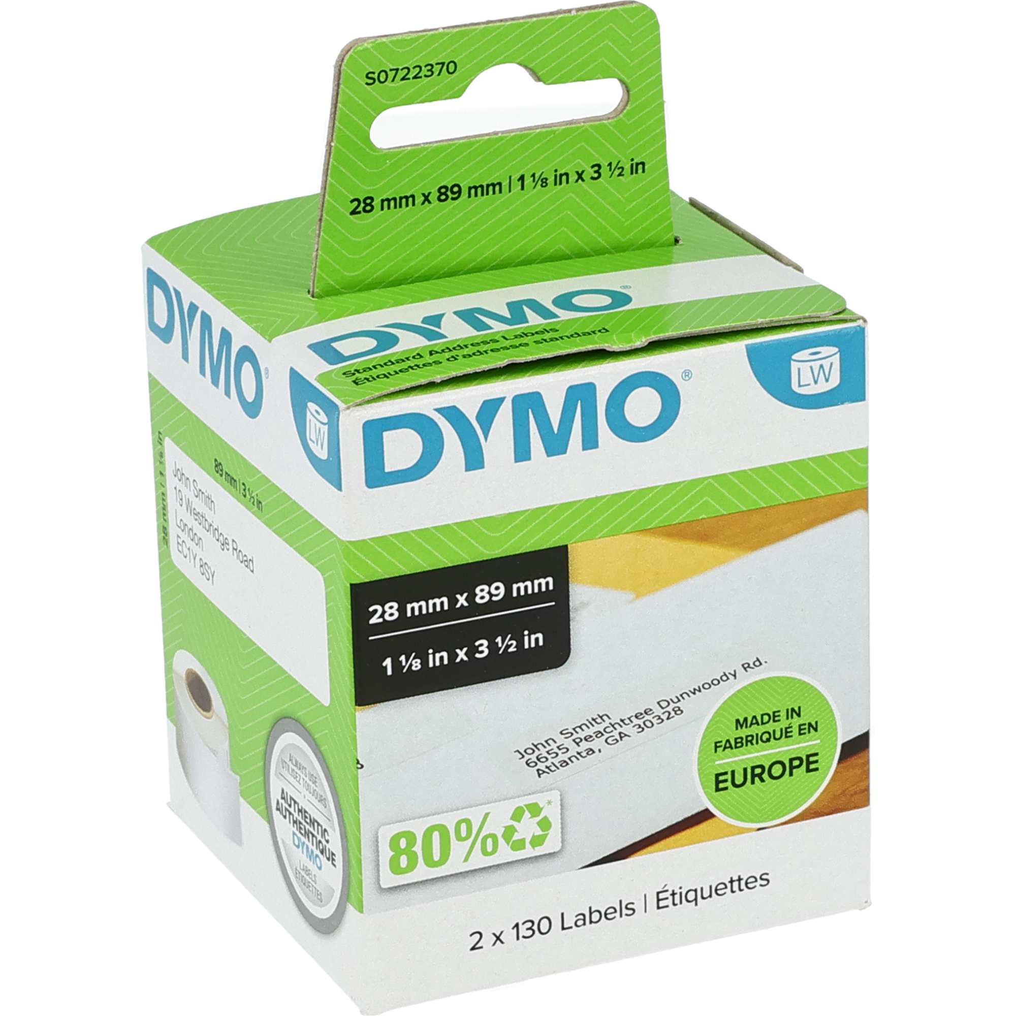 Rouleau d'étiquettes Dymo Thermo Direct 28 x 89 mm