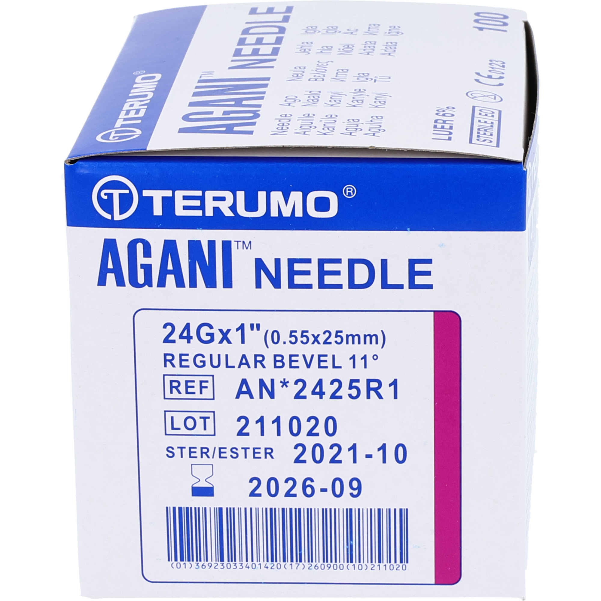 Terumo Agani Einmalkanüle lila Terumo Agani Einmalkanüle lila