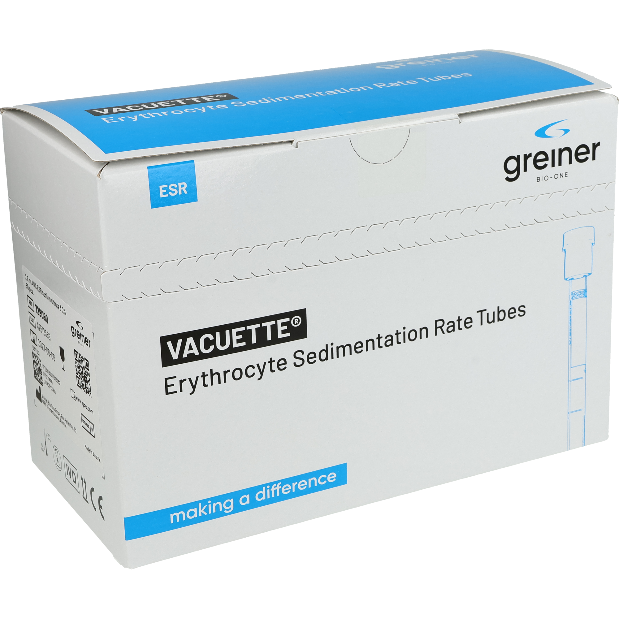 Greiner Vacuette Glas Röhrchen 2.9 ml 4NC BSG